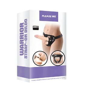 PLEASE ME Warrior Strap On Dildo (L:16cm - D:3.6cm)